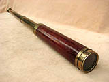 Mid 19th century 3 draw maarine telescope signed G Christian, Liverpool

